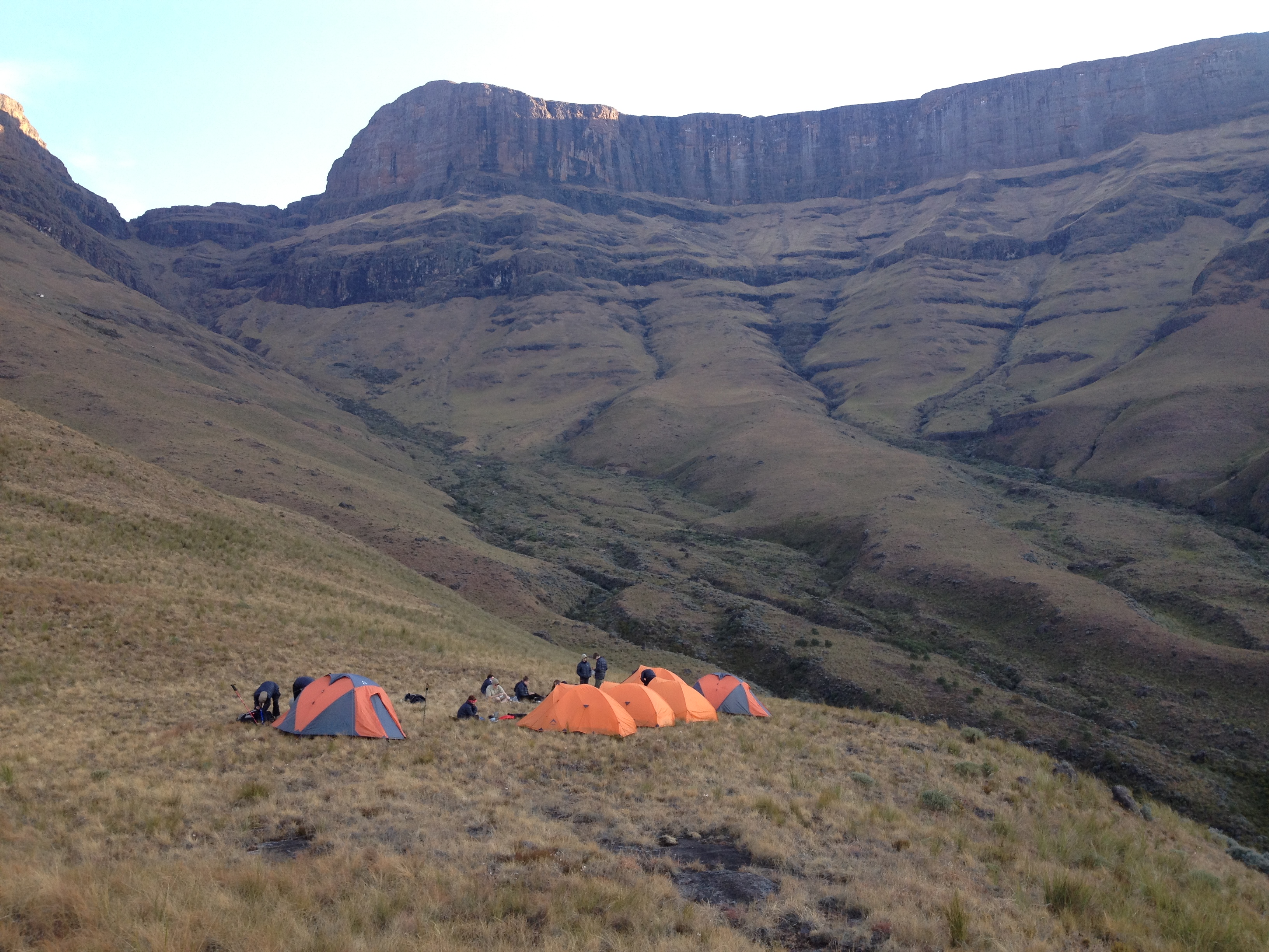 Wild Camping at its best in the Drakensberg Mountain Range